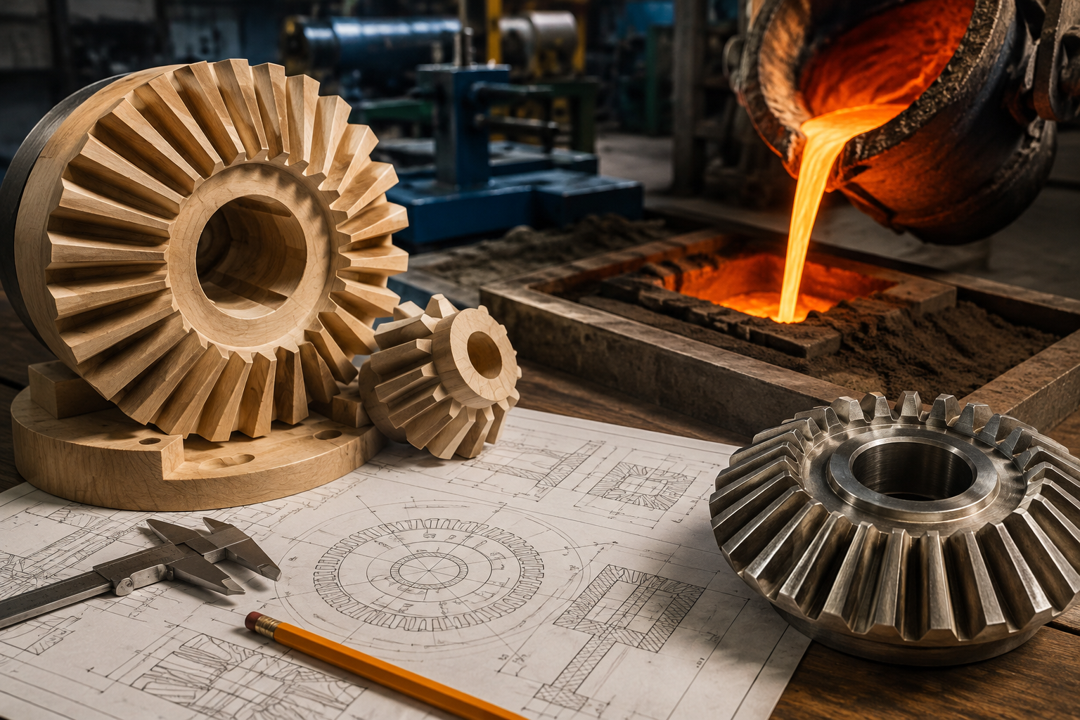Foundry Skills: Bevel Gear Pattern Development and Production